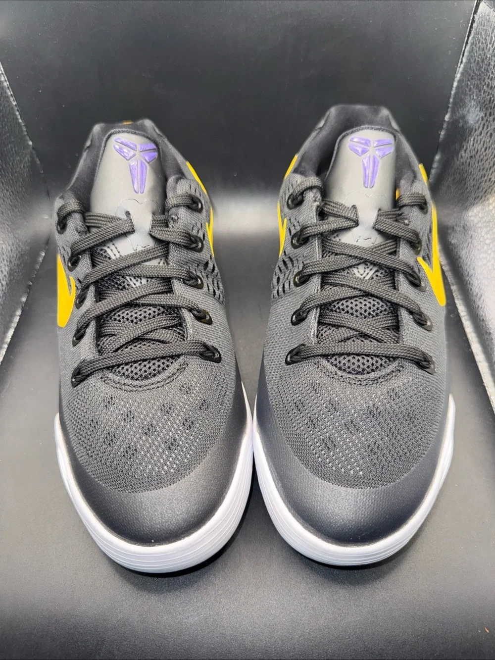 Size 6.5Y - Nike Kobe 9 EM GS Lakers Away, FV3607-003, New With Box (No Lid)